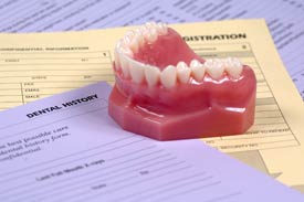 Dentures on top of forms